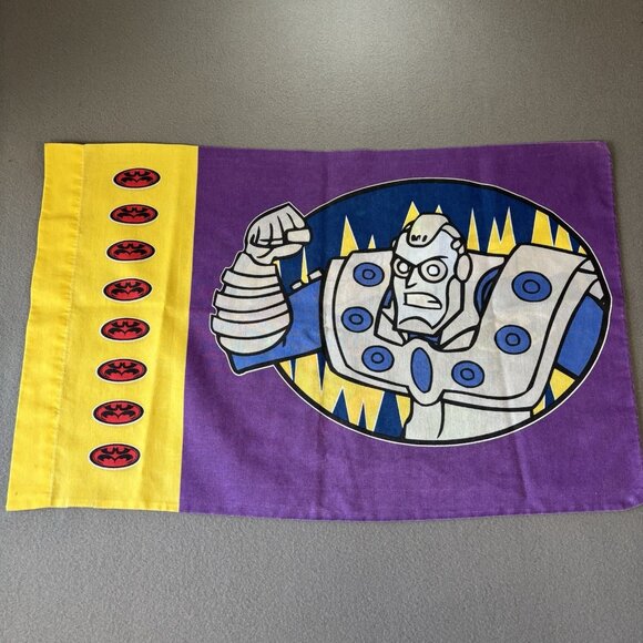 Vintage Batman & Robin, Mr. Freeze Standard Pillowcase 1996 DC Comics Retro - Picture 10 of 10